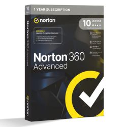 Norton 360 Advanced 1x 10 Device, 1 Year Retail Licence - 200GB Cloud Storage, AI Scam Detector - PC, Mac, iOS & Android *Non-enrolment* Norton 360 Advanced 1x 10 Device, 1 Year Retail Licence - 200GB Cloud Storage, AI Scam Detector - PC, Mac, iOS & Android *Non-enrolment*